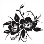 D-798 Flowers Bloom Pattern Car Modified Decorative Sticker, D-798
