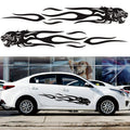2 PCS/Set D-815 Flame Lion Pattern Car Modified Decorative Sticker, D-815