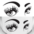 D-821 Beauty Eyes Pattern Car Modified Decorative Sticker, D-821