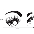 D-821 Beauty Eyes Pattern Car Modified Decorative Sticker, D-821