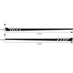 2 PCS/Set D-854 Stripe Pattern Car Modified Decorative Sticker, D-854