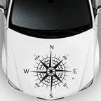 D-863 Compass Pattern Car Modified Decorative Sticker, D-863
