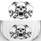 D-923 Three Skulls Pattern Car Modified Decorative Sticker, D-923