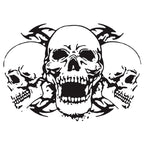 D-923 Three Skulls Pattern Car Modified Decorative Sticker, D-923