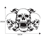 D-923 Three Skulls Pattern Car Modified Decorative Sticker, D-923