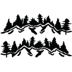 2 PCS/Set D-924 Mountain Woods Pattern Car Modified Decorative Sticker, D-924