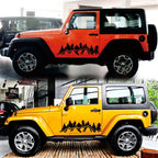 2 PCS/Set D-924 Mountain Woods Pattern Car Modified Decorative Sticker, D-924