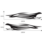 2 PCS/Set D-926 Fire Totem Pattern Car Modified Decorative Sticker, D-926