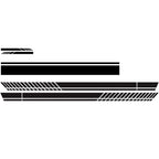 D-936 Stripe Pattern Car Modified Decorative Sticker, D-936