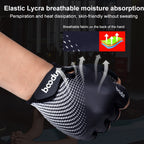 BOODUN 1096 Non-slip Wear-resistant Breathable Fitness Sports Silicone Gloves, S, M, L, XL