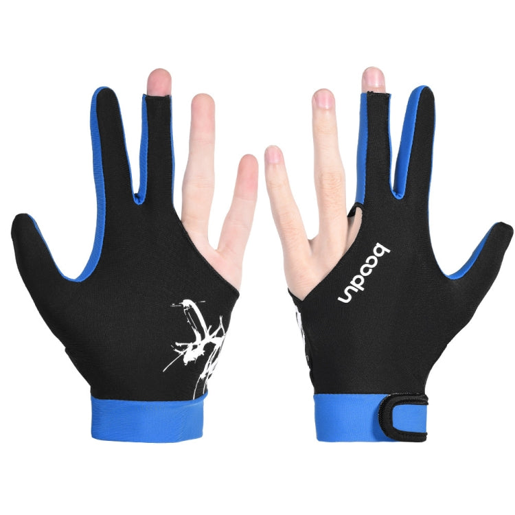 BOODUN M050912 Thin Breathable Men and Women Billiards Three Finger Single Gloves, M, L