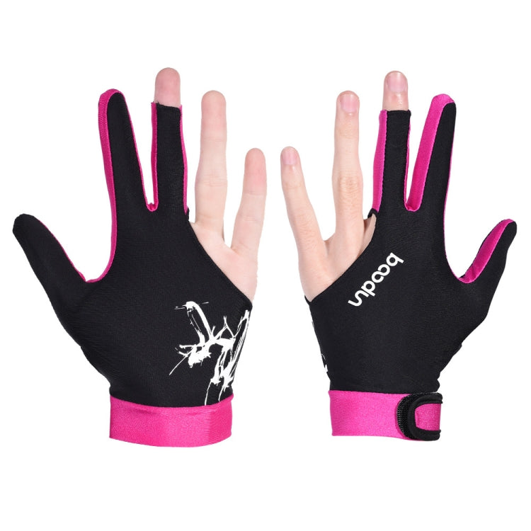 BOODUN M050912 Thin Breathable Men and Women Billiards Three Finger Single Gloves, M, L
