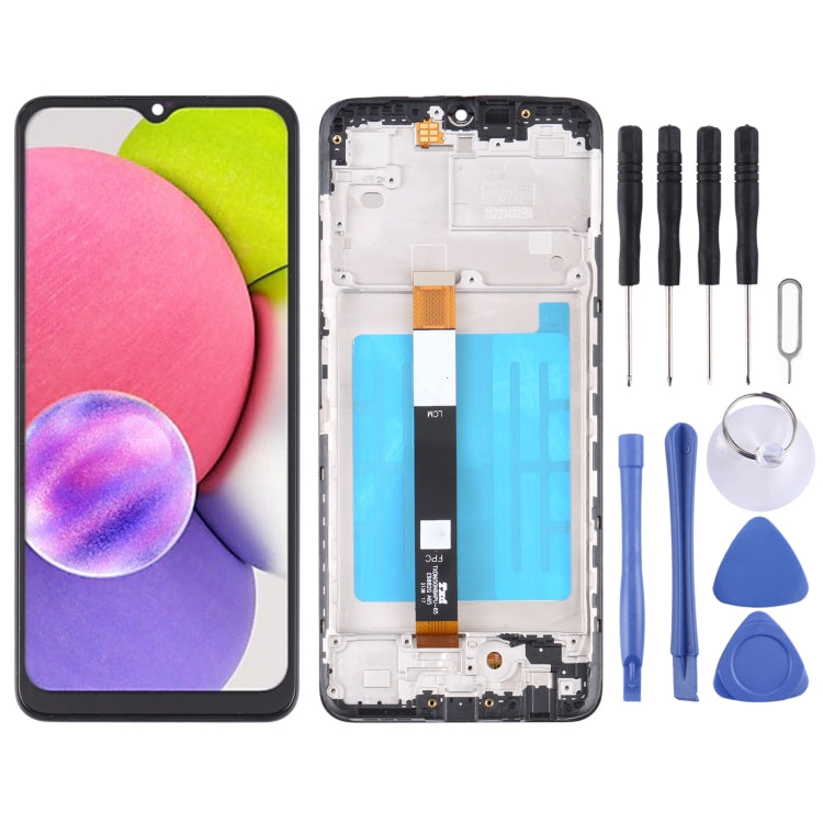 LCD Screen and Digitizer Full Assembly with Frame, For Samsung Galaxy A03s SM-A037U US Edition, For Samsung Galaxy A02s SM-A025F, For Samsung Galaxy A03 SM-A035F, For Samsung Galaxy A03s SM-A037F, For Samsung Galaxy A03s SM-A037G/A037M                 ...