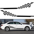 2 PCS/Set D-944 Striped Plaid Pattern Car Modified Decorative Sticker, D-944