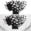 D-956 Butterfly Girl Pattern Car Modified Decorative Sticker, D-956