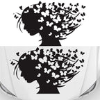 D-956 Butterfly Girl Pattern Car Modified Decorative Sticker, D-956