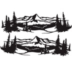 2 PCS/Set D-957 Mountains Pattern Car Modified Decorative Sticker, D-957