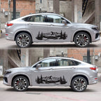 2 PCS/Set D-957 Mountains Pattern Car Modified Decorative Sticker, D-957