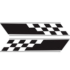 2 PCS/Set D-962 Checkered Flag Pattern Car Modified Decorative Sticker, D-962
