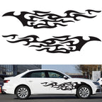 2 PCS/Set D-969 Flame Pattern Car Modified Decorative Sticker, D-969