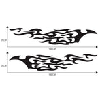 2 PCS/Set D-969 Flame Pattern Car Modified Decorative Sticker, D-969
