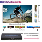 BT100 4K 60Hz 1080P 2 x 2 TV Wall Controller, US Plug, EU Plug, UK Plug, AU Plug