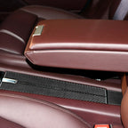 Car Carbon Fiber Rear Armrest Box Panel Decorative Sticker for Porsche Panamera 2010-2016, Left and Right Drive, Rear Armrest Box Panel