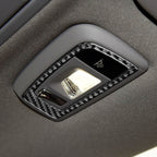 Car Carbon Fiber Rear Reading Light Decorative Sticker for Porsche Panamera 2010-2016, Left and Right Drive, Rear Reading Light