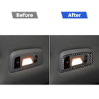 Car Carbon Fiber Rear Reading Light Decorative Sticker for Porsche Panamera 2010-2016, Left and Right Drive, Rear Reading Light