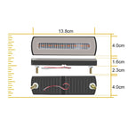2 PCS Truck modified 40LED Two-color Running Water Turn Signal Light