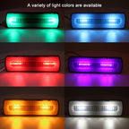 2 PCS Truck modified 40LED Two-color Running Water Turn Signal Light