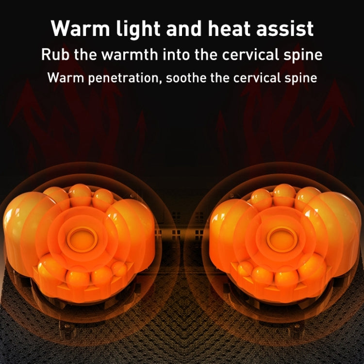 Multifunctional Hot Compress Neck Massager Car Cervical Spine Massage Pillow, Red Six Keys, Blue Six Keys, One Button, Red Upgrade, Blue Upgrade
