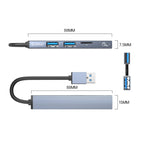 ORICO AH-A12F USB 3.0x1 + USB 2.0x2 + TF Card to USB 3.0 HUB Adapter, AH-A12F
