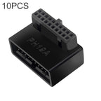 10 PCS 3.0 19P 20P 90 Degree Motherboard Male To Female Extension Adapter, Model:, PH19A, PH19B