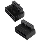 10 PCS 3.0 19P 20P 90 Degree Motherboard Male To Female Extension Adapter, Model:, PH19A, PH19B