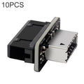 10 PCS 73S Mainboard USB 3.0 19P/20P to Type-E90 Degree Adapter, 10pcs