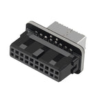 10 PCS 73S Mainboard USB 3.0 19P/20P to Type-E90 Degree Adapter, 10pcs