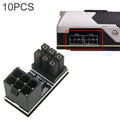 10 PCS ATX 8Pin Female to 8Pin Male 180 Degree Angled Adapter , Model:, PH36A, PH36B, PH38A, PH38B
