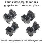 10 PCS ATX 8Pin Female to 8Pin Male 180 Degree Angled Adapter , Model:, PH36A, PH36B, PH38A, PH38B