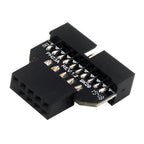 10 PCS Motherboard USB 2.0 9Pin to USB 3.0 19Pin Plug-in Connector Adapter, PH23A, PH23B