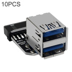 10 PCS 19/20Pin to Dual USB 3.0 Adapter Converter, PH21, PH22, PH22C
