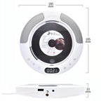 Kecag KC-607 Wall Mounted Bluetooth Compact Disc Album CD Player, KC-607(White)