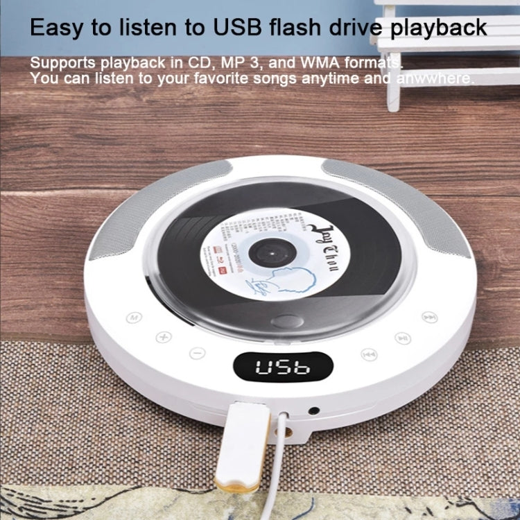 Kecag KC-607 Wall Mounted Bluetooth Compact Disc Album CD Player, KC-607(White)