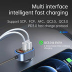 SC05 65.5W 6 in 1 PD / QC3.0 Fast Charge Extended Car Charger, SC05
