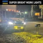 Car 3 inch Continuous Two-color Spotlight 20W / 2000LM / DC9-30V, Two-color Spotlight