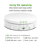 USB Electric Rotating Turntable Display Stand, Load: 10kg, 14.6cm Remote, 14.6cm Remote Mirror