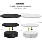 Electric Rotating Display Stand Turntable, 3 in 1, 3 in 1 Remote