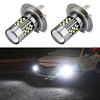 12V 7W Continuous Car LED Fog Light, 1 Pair H7, 1 Pair H11