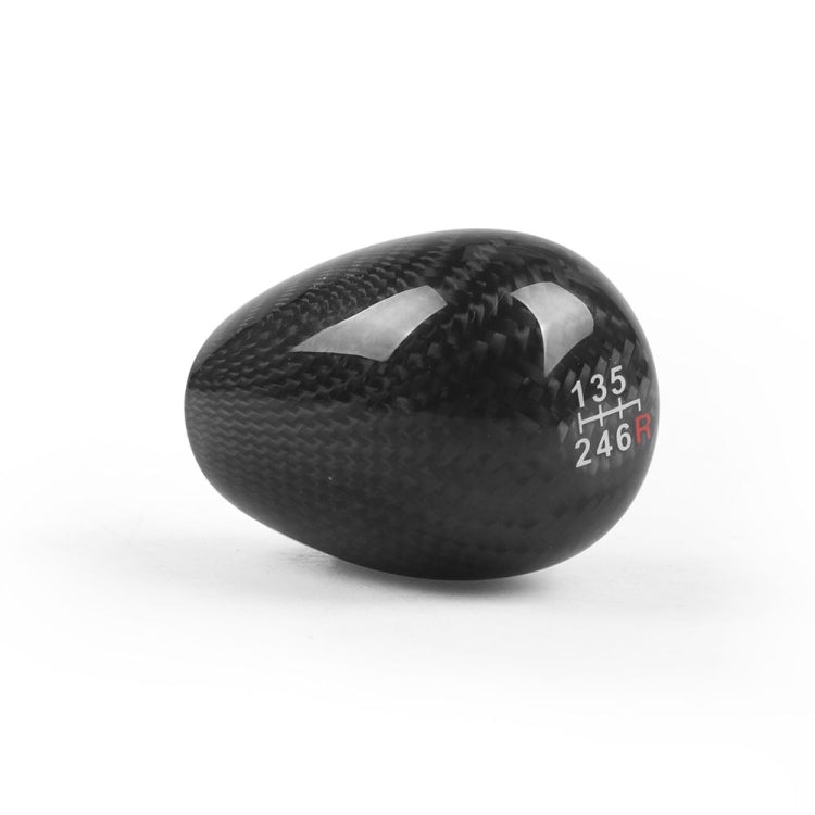 Car Modified 6 Speed Carbon Fiber Gear Stick Shift Knob Head, Carbon Fiber Gear Stick Shift Knob Head