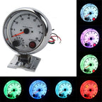 Car Modified 7 Background Lights Tachometer 0-8000RPM for 4/6/8 Cylinder Engines, 7 Background Lights Tachometer